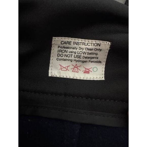 Vintage USA Mr D Women’s Snow Bibs Navy Blue Ski Wool - Picture 13 of 13